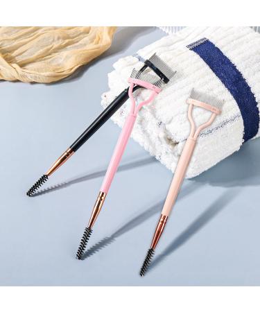 3 Pcs Eyelash Separator Comb Set with Spoolie | Dual Head Mascara Tool & Shield for Perfect Eyelash Extensions | Ideal for Women & Girls - Buy Online on GoSupps.com