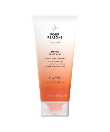 Four Reason's color mask - copper - tint treatment colored rinsing toned and improved color -treated hair - semi -persistent hair color 6.76 fl oz (old packaging)