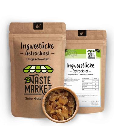 TASTE Guter Geschmack 10 x 1kg Ginger Pieces | Dried | Unprocessed | Sharps | Ginger Coins