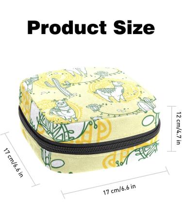 Women s Portable Period Kit | Bonds Stilling Pockets Still Pad | Lama Show Alpaka Cactus Yellow | Feminine Product Bag - Buy Online on GoSupps.com