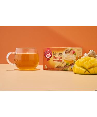 Teekanne World of Ginger and Mango Herbal Infusion Tea with Fennel Rooibos and Black Pepper 20 Teabags - Buy Online on GoSupps.com