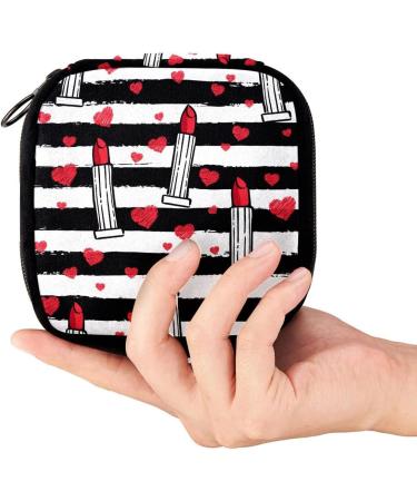 GIAPB Love Heart Period Bag | Sanitary Napkin Storage & Makeup Pouch - Color3083 - Buy Online on GoSupps.com