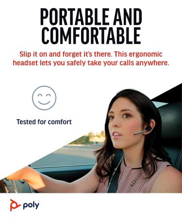 Poly Voyager Legend Wireless Headset - Bluetooth with Noise-Canceling Mic, Voice Controls, and Ergonomic Design - Buy Online on GoSupps.com