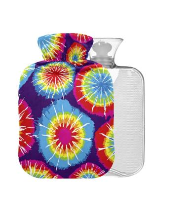 Batik Design Hot Water Bottles 1L Small Hot Water Bag for Pain Relief Back Pain Hot and Cold Therapy