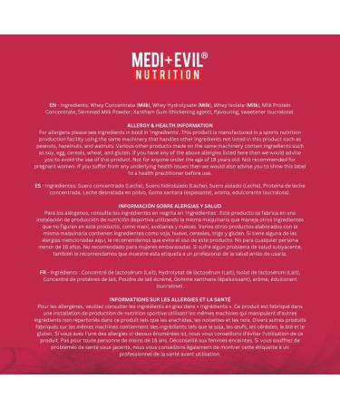 Medi-Evil Nutrition Whey Dynamic Protein Raspberry Cream Flavour 2kg 66 Servings Whey Protein Powder for Muscle Growth Vegetarian Raspberry Cream 66 Servings (Pack of 1) - Buy Online on GoSupps.com