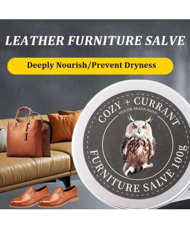 Premium Leather Care: New Wise Upgrade Owl Furniture Salve Set for Leather & Wood - Best Universal Treatment for Furniture & Car - Buy Online on GoSupps.com