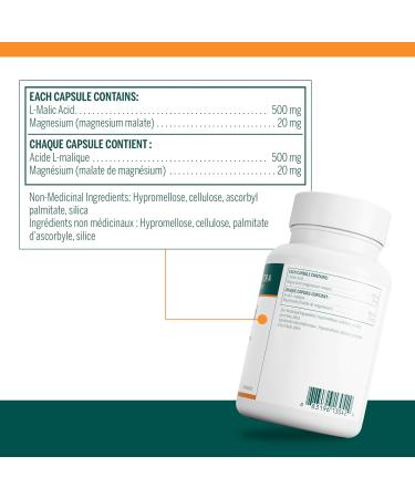 Genestra Brands - Malic Acid - Krebs Cycle Intermediate - 90 Vegetable Capsules - Buy Online on GoSupps.com