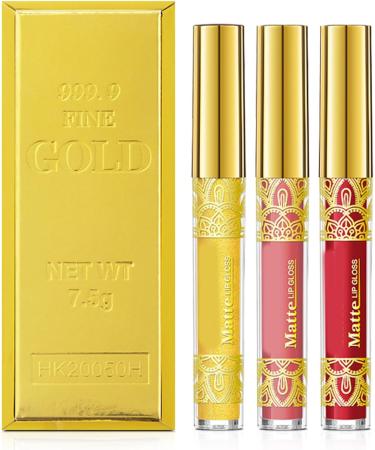 3 Pack Liquid Lipstick Lip Pigment Waterproof Moisturizing Formula - Buy Online on GoSupps.com