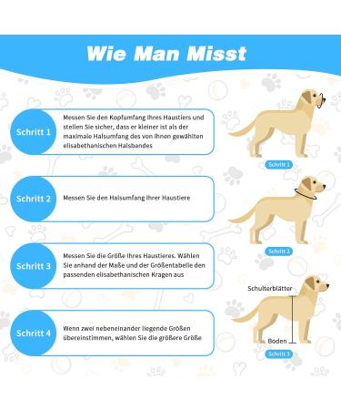 Buy Sbayool Rescue Rause for Dogs & Cats | Adjustable Soft & Comfortable Lick Protection Collar | Prevents Licking Wounds After Surgery | Blue Neck: 23cm-26cm - International Shipping Available - Buy Online on GoSupps.com