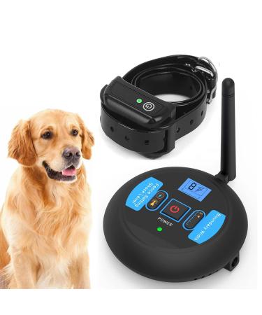 Wireless Dog Fence Pet Containment System with Waterproof and Rechargeable Training Collar Receiver Wireless Boundary Dog Containment System Safe Effective Vibrate/Shock Dog Fence for All Dogs for1dog