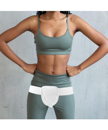 Inguinal Hernia Belt for Men | Adjustable Hernia Support | Abdominal Truss - White 40X14X10CM - Buy Online on GoSupps.com