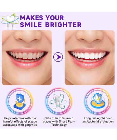 Purple Toothpaste for Teeth Whitening, Teeth Whitening Toothpaste, Tooth Stain Removal, Tooth Stain Removal Colour Corrector - 1 Fl Oz 1 Fl Oz (Pack of 1) - Buy Online on GoSupps.com