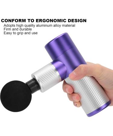Deep Tissue Muscle Massager Gun with 4 Heads | Noise Suppression - Purple | Effective Pain Relief & Recovery - Buy Online on GoSupps.com