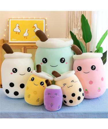 Bubble Tea Plush Pillow - Boba Plushie Cartoon Doll - Soft Milk Tea Toy - Purple 1 35cm - Children's Birthday Gift - Buy Online on GoSupps.com
