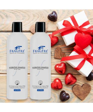 FRAGFRE Hydrating Sensitive Skin Shampoo 12 oz - Sulfate, Paraben, and Fragrance Free - Color Safe, Hypoallergenic Mild Cleanser - Gluten Free, Vegan, Cruelty Free - Natural Cucumber - 12 Fl Oz - Buy Online on GoSupps.com