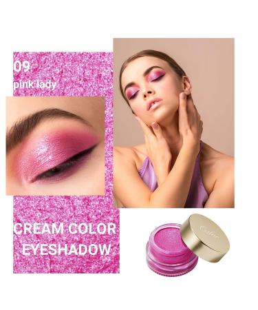 Oulac Hot Pink Glitter Eyeshadow - Highly Pigmented, Waterproof & Long Lasting Eye Shadow for Women - Multi-use Shimmer Glitter Makeup - 0.42 oz (09) Pink - Buy Online on GoSupps.com