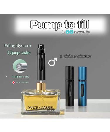 Perfume Atomizer Bottle, SixTmoon Portable Mini Refillable Empty Perfume Spray Sprayer, Leak Proof TSA Approved Cologne Sprayer for Travel Men Women, 8ml Grey - Buy Online on GoSupps.com