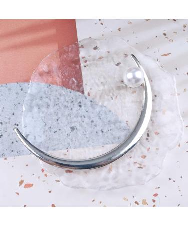 Inilbran Boho Crescent Moon Hair Stick Hair Clip Vintage Pearl Moon Hair Slide Hairpin French Pearl Hair Stick Clip Vintage Moon Hair Fork Barrette Decorative Hair Accessories for Women Headdress - Buy Online on GoSupps.com
