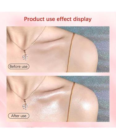 Makeup Brightener Stick Brightener Patting Powder for Face Body | Make Up Supply Fairy Highlight Patting Powder for Neck Collarbone Back Arms Legs White - Buy Online on GoSupps.com