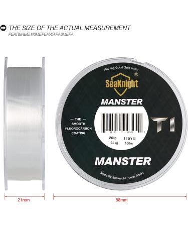 Seaknight T1 Fluorocarbon Fishing Line 100m - Monofilament for Carp Fishing 3-35LB Leader Line - Buy Online on GoSupps.com