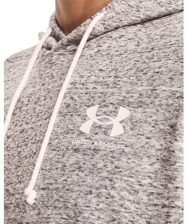 Under Armour Men's Rival Terry Short-Sleeve Hoodie - Onyx White/Cruise Gold - Size Medium - Buy Online on GoSupps.com