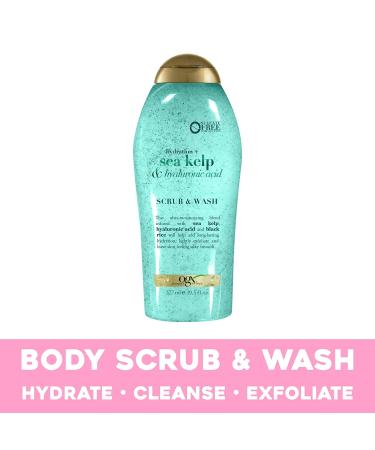 OGX Sea Kelp & Hyaluronic Acid Body Scrub & Wash 19.5 fl oz - Pack of 1 - Buy Online on GoSupps.com