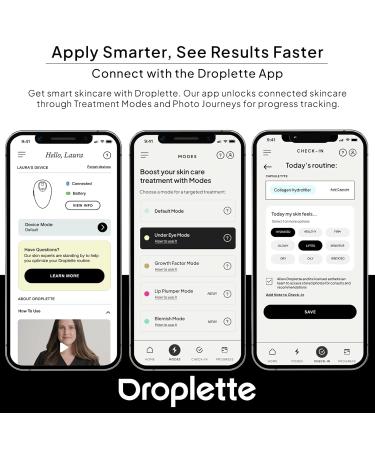 Droplette Collagen Hydrofiller Refill Capsules - Rejuvenate Hydrate & Plump Skin - Vitamin C Argireline & Turmeric - 30 Count for All Skin Types - Buy Online on GoSupps.com