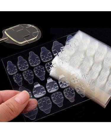 Gakonp Nail Adhesive Tabs 720Pcs(30sheets) Nail Glue Sticker Waterproof Breathable Glue Tabs Double Side Super Sticky Fake Nail Glue Stickers for DIY Manicure