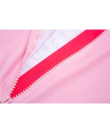 BONVERANO Baby Girls Long-Sleeve Swimsuit UPF 50+ Sun Protection | Toddler Bathing Suit 18-24 Months Pink - Buy Online on GoSupps.com