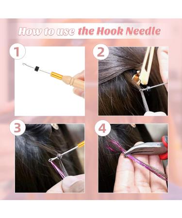 Vlasy Hair Extensions Tools Kit Professional Tools With Hair Extension Pliers Loop Needle Threader and Pulling Hook Needle for Nano Beads and Microlink Beads 3 Pcs Hair Pliers Set - Buy Online on GoSupps.com