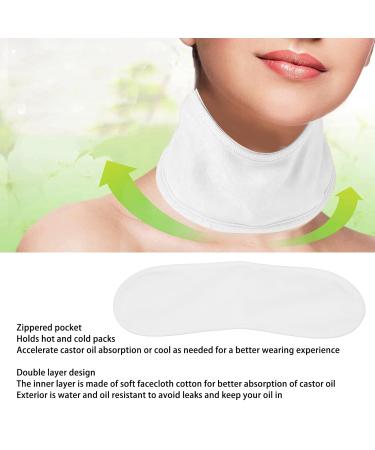 Reusable Soft Castor Oil Packaging Wrap for Comfortable Sleep & Liver Detox - Adjustable White Design - Buy Online on GoSupps.com