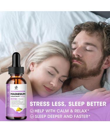 Magnesium Complex Liquid Drops - Glycinate & L-Threonate for Bone Health, Energy, Sleep & Digestion - High Absorption Pineapple Flavor - 2 Fl Oz - Buy Online on GoSupps.com