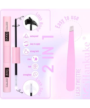 Boahankuke 2 Style Cluster Lashes Extension Kit - D Curl Natural Individual Volume Eyelashes with Bond and Seal Glue - 200PCS 10-18MM - Buy Online on GoSupps.com