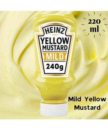 Heinz Sauce Mustard & Mayonnaise Pick N Mix - Choose From 6 Flavours | Hickory Smoke BBQ English Mustard-Classic Style Hot Mild Classic-Yellow-Mustard Spicy Kebab Truffle Vegan - Pack of 3 - Buy Online on GoSupps.com