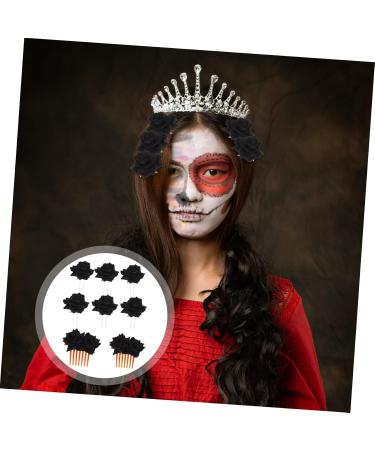 Beavorty 4 Sets rose hair clip rose hair clips for women rose hairpin for women Hair Side Combs floral hair clip bride accessories Bride Hairpin iron rose color Miss Red rose - Buy Online on GoSupps.com