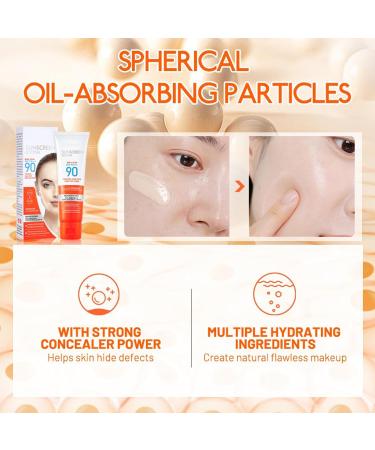 Sun Cream SPF90 Sunblock Face & Body Lotion Moisturising Sunscreen Cream UVA & UVB Protection For Dry Sensitive Skin Waterproof Non-Greasy Sunscreen Isolation Body Concealer - Buy Online on GoSupps.com