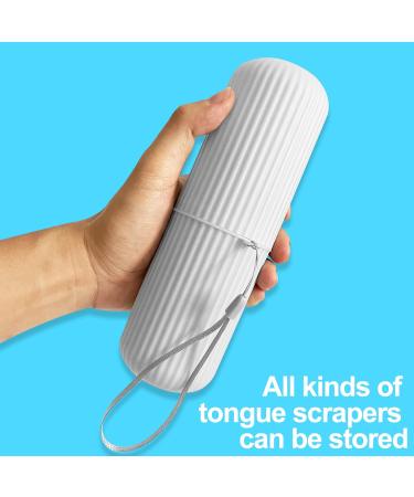 Tongue Scraper Holder - Portable Case for Hygienic Oral Care at Home & On-the-Go - Buy Online on GoSupps.com