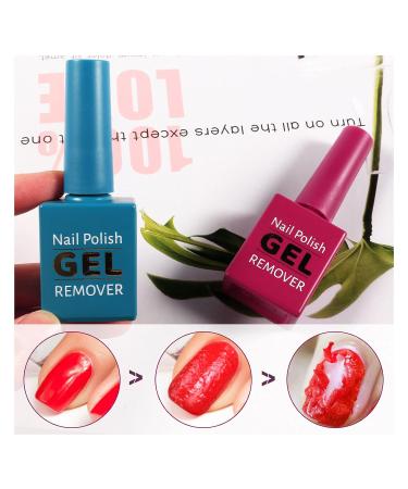 Gel Nail Polish Remover 2PC Set - Quick & Easy Soak-Off Magic Gel Remover - Professional Non-Irritating Formula - 30ml - Buy Online on GoSupps.com