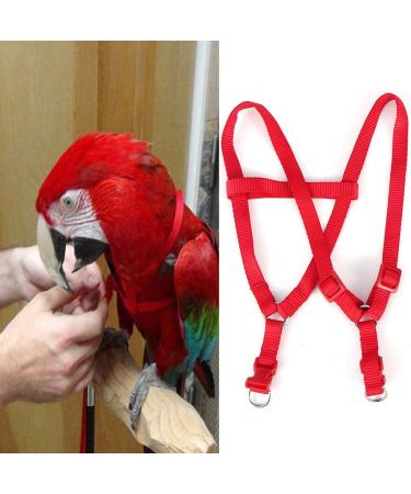 Nicoone Bird Harness and Leash for Macaw Cockatoos Adjustable Bird Leash for Parrots - Buy Online on GoSupps.com