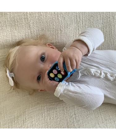 Silli Chews Silicone Smart Watch Wrist Teether for Babies | Blue Teething Relief Toy - Buy Online on GoSupps.com