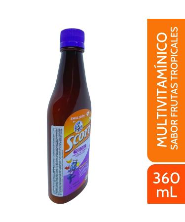 Scott's Emulsion Tropical Fruit 360ml (12 Fl Oz) - Pack of 1 - Buy Online on GoSupps.com