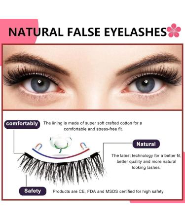 Shop Icerostma Magnetic Eyelashes & Applicator - Natural Look Magnetic Lashes for Effortless Beauty - Buy Online on GoSupps.com
