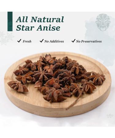 Soeos Star Anise Seeds 6oz (170g) - Non-GMO Verified, Great for Baking and Tea | Chinese Star Anise Pods for Cooking and Tea, Dried Anise Star Spice - Star Anise Bulk - Buy Online on GoSupps.com