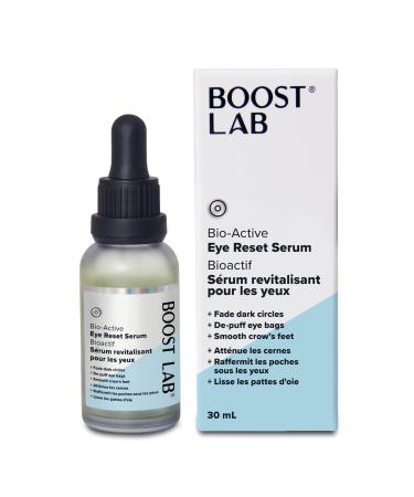 BOOST LAB | Bio-Active Eye Reset Serum | Fades Dark Circles and De-puffs Eye Bags and Crows feet | 30ml