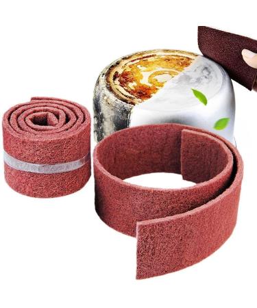 Sand Cleaning Cloth Sponges Caspian Stone Pot Clean Brush Rust Eraser for Rust U5G0 Dropshipp Scouring Removal Pads Grit 2 Rolls ONESIZE