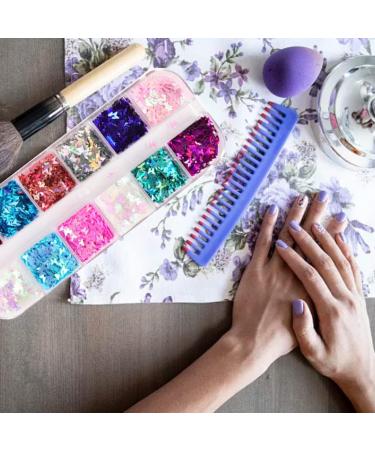 Nail Glitter Sequins Butterfly Pearl Nail Art Flakes Manicure Nail Supplies 12Color 1Box Nail Glitter Sequins - Buy Online on GoSupps.com