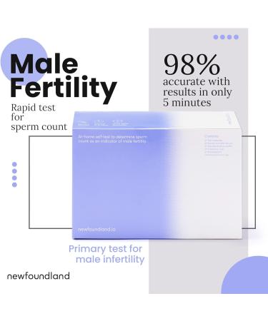 Newfoundland Male Fertility Test - CE & MHRA Certified, Simple Home Use, Results in 5 Minutes - Buy Online on GoSupps.com