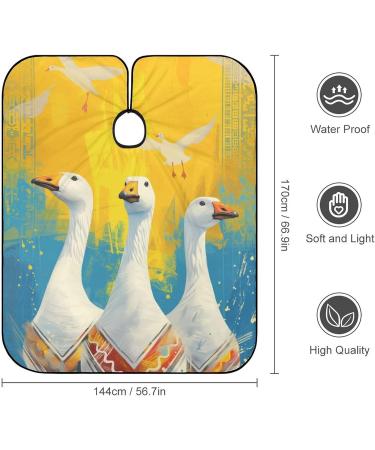 Three Geese Professional Barber Cape - Colorful Water Stain Resistant Anti-Static Hair Cutting Apron (56.7"x66.9") - Salon Essential 1 Pack - Buy Online on GoSupps.com