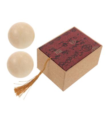 Beavorty 1 set of jade-fitness handball Hand-rotating balls Hand massage balls Jade manual balls baoding stress balls baoding balls spiritually crystal-baoding balls wearable relaxation ball