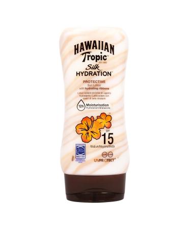Hawaiian Tropic Silk Hydration Sunscreen SPF 15 & After Sun - 180ml | Hydrating Sun Protection for Global Shipping - Buy Online on GoSupps.com